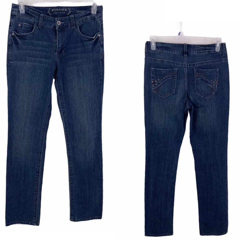 Sonoma Life +Style Modern Straight Leg Jeans sz: 4